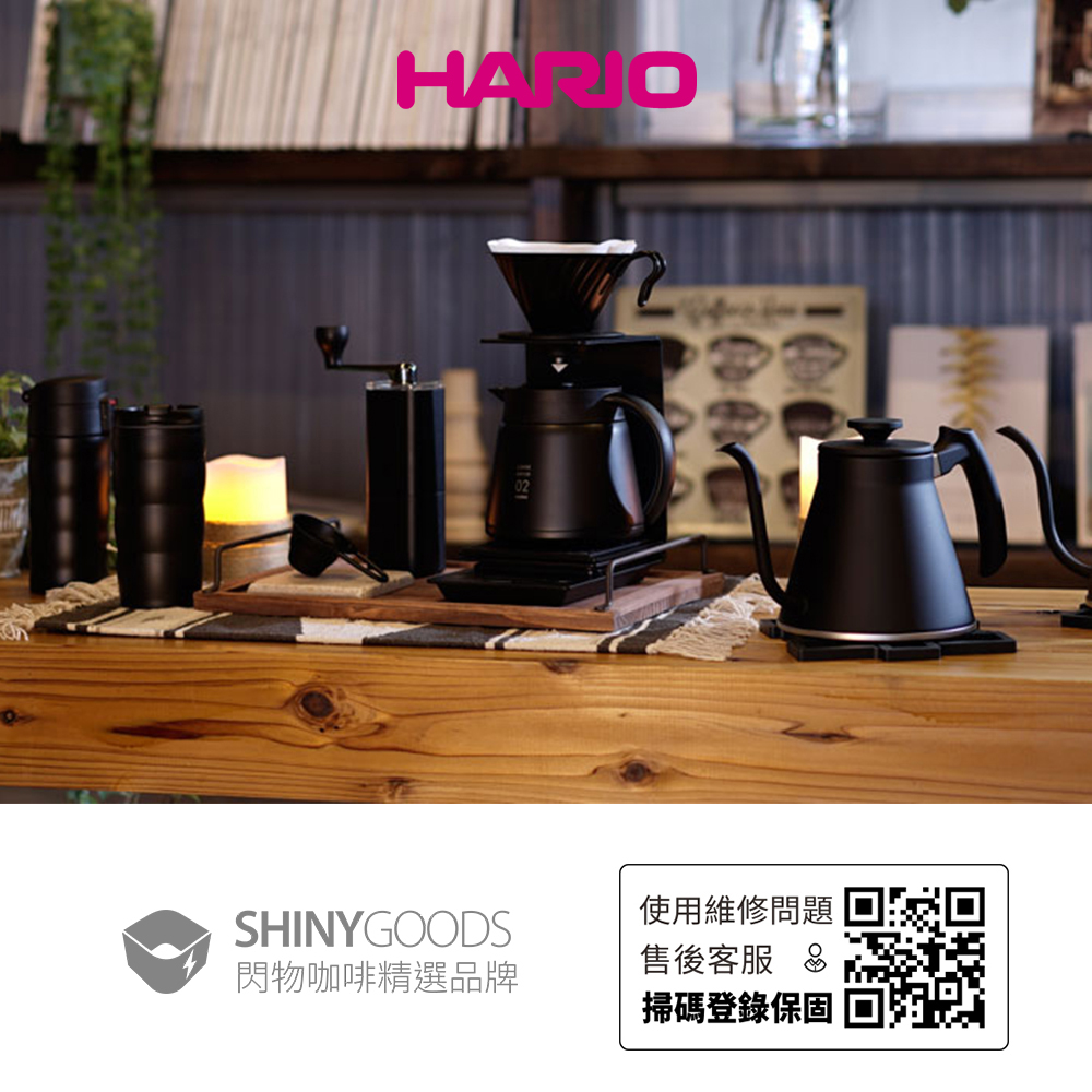 【HARIO】V60戶外用旅行露營咖啡全套組O-VOCF (磨豆機+濾杯+細口壺+分享壺+露營杯+攜行袋+濾紙) 