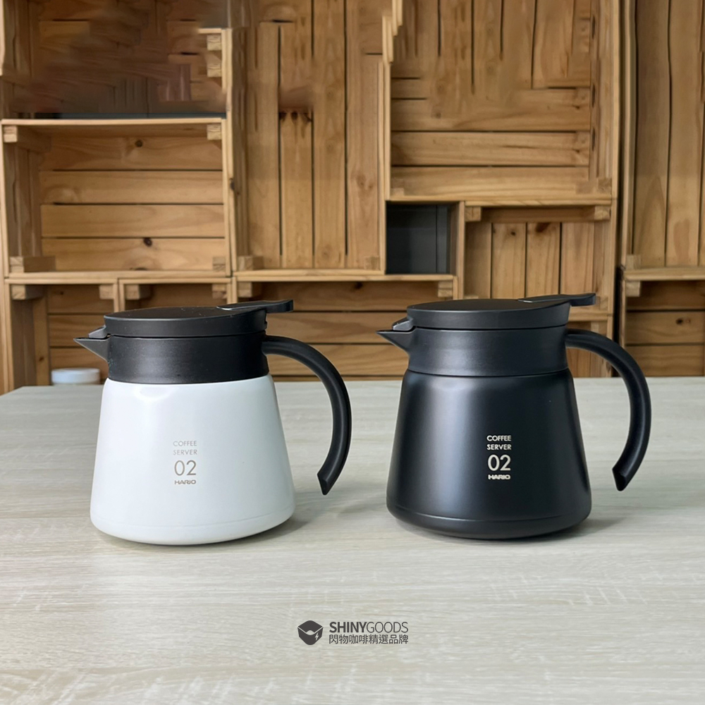 【HARIO】V60 VHS系列雙層真空不鏽鋼咖啡保溫壺02 550ml （2－4杯）－金石堂