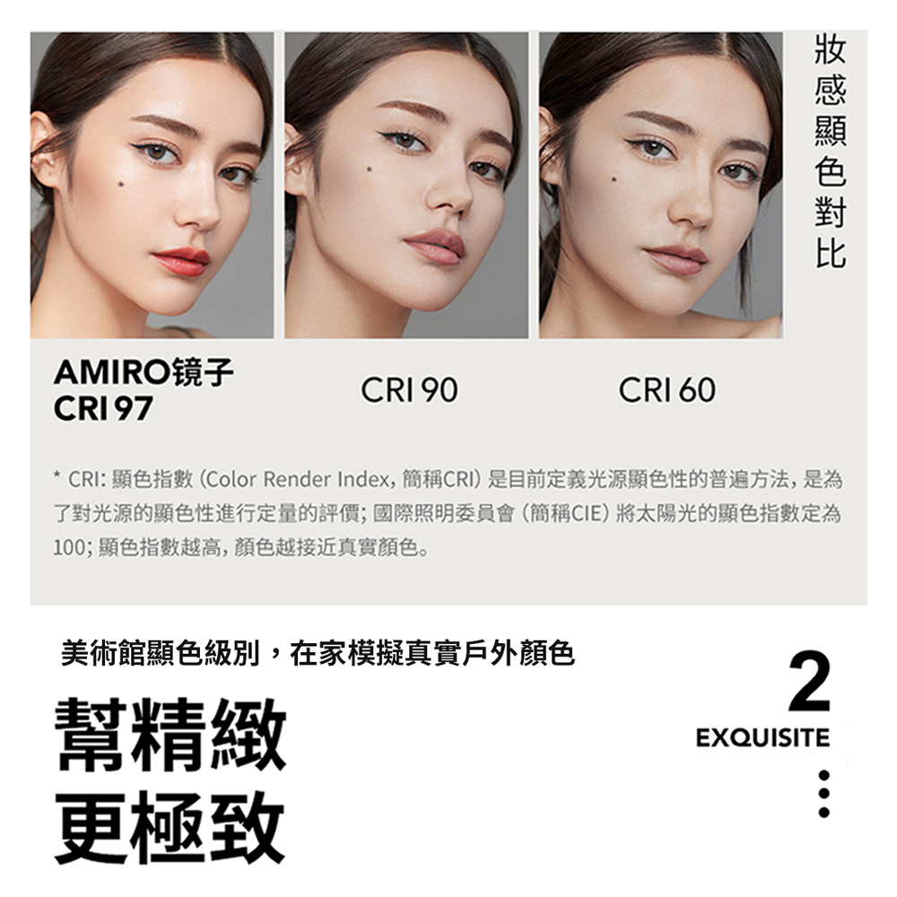 AMIRO Oath自動感光LED 化妝鏡-綺夢花園禮盒-薄霧粉