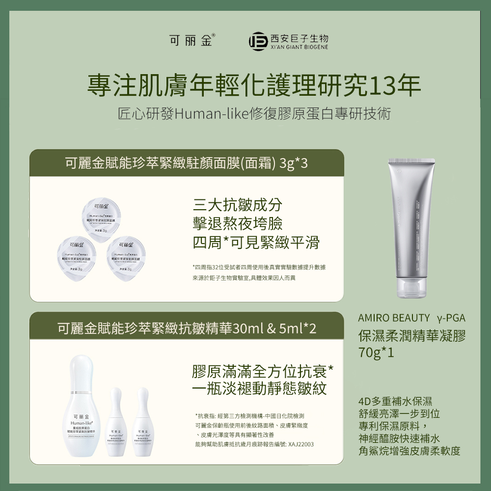 AMIRO 限量版聯名款 六極鈦金拉提美容儀 R1 PRO MAX套裝禮盒-可麗金綠 