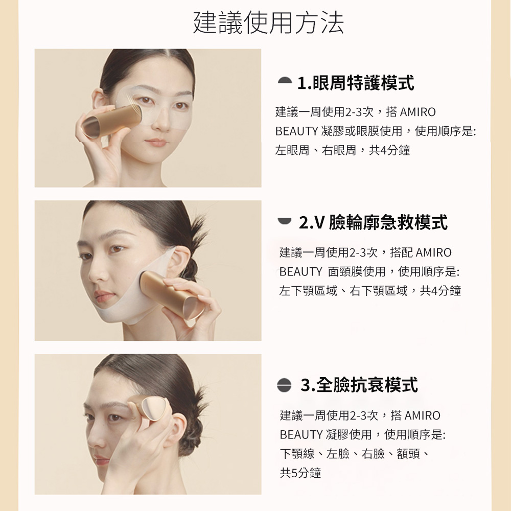 AMIRO時光機拉提美容儀R3TURBO+護膚禮盒 