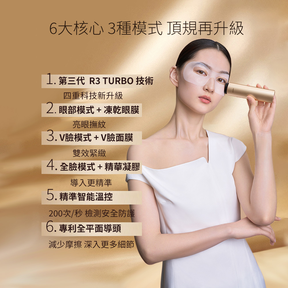 AMIRO時光機拉提美容儀R3TURBO+護膚禮盒 