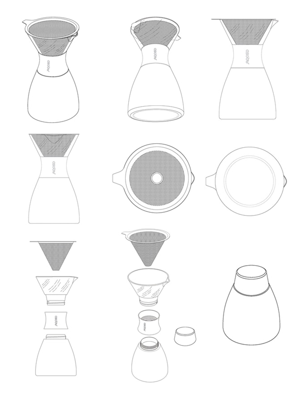Asobu Pour Over 經典手沖不鏽鋼保溫咖啡濾壺