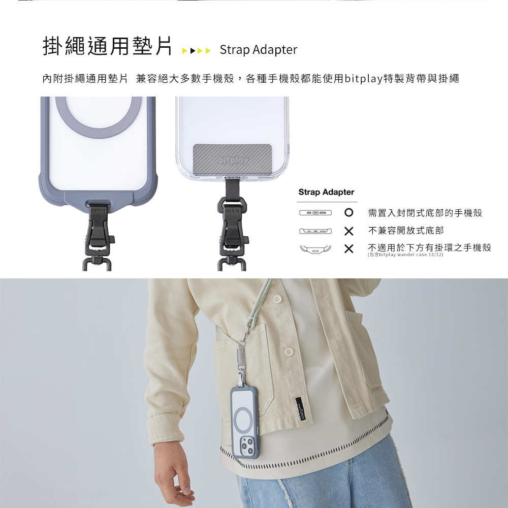 Wander Case for iPhone 15 Series,bitplay掛繩