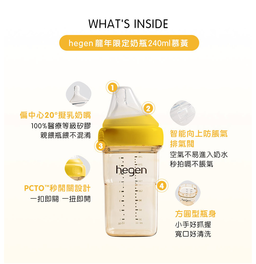 hegen PCTO Year of the Dragon Limited Edition Golden Miracle PPSU