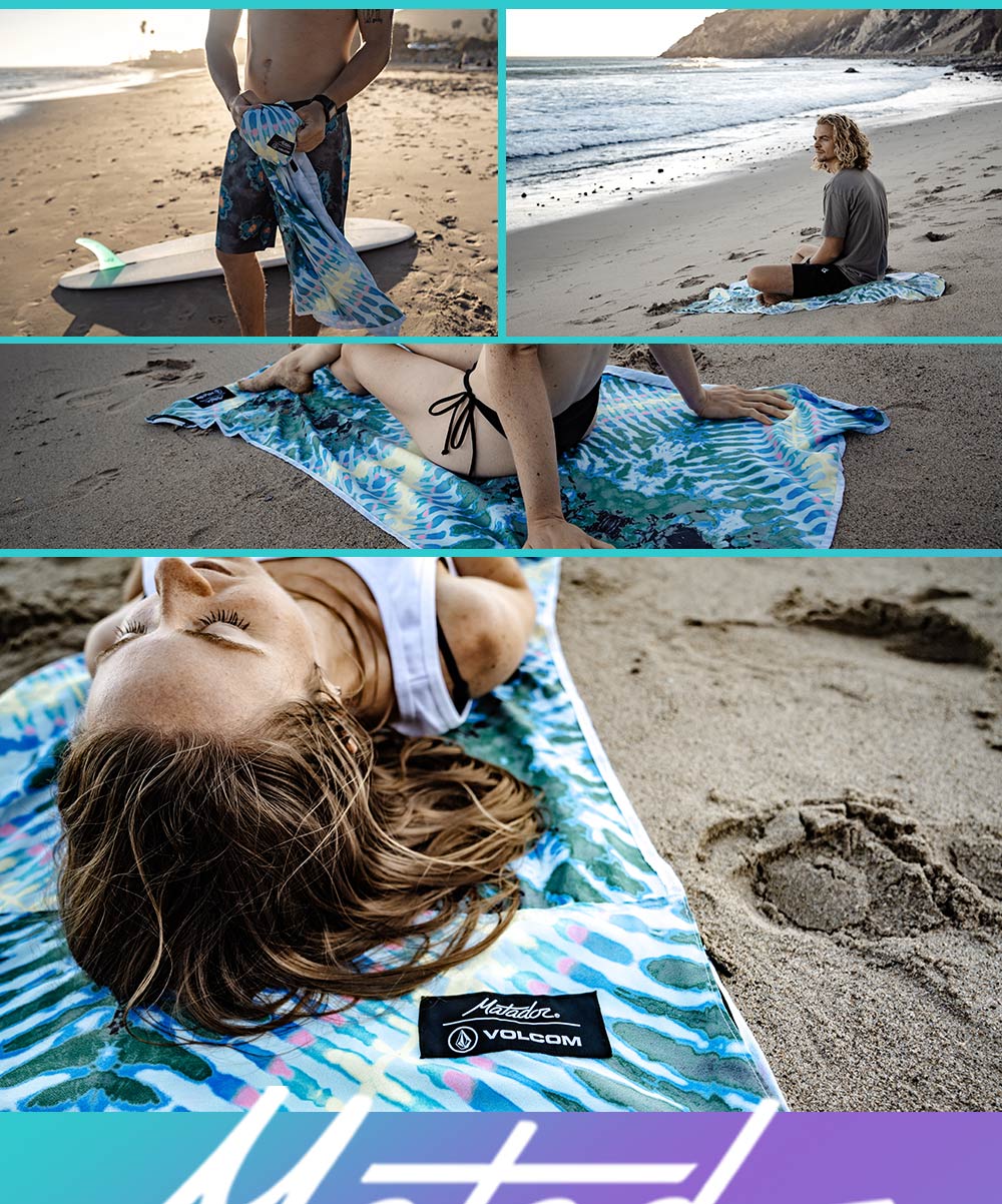 Matador x Volcom 鬥牛士  Packable Beach Towel 超輕量速乾沙灘墊