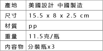 Matador FlatPak? Toiletry Bottle 便攜沐浴旅行分裝-3入組