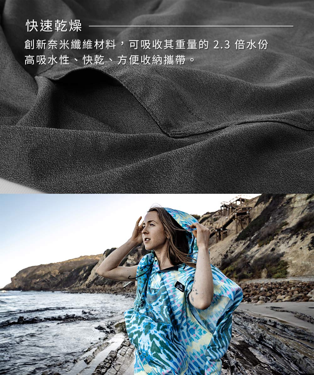 Matador x Volcom 鬥牛士 Packable Towel Poncho 便攜速乾毛巾衣