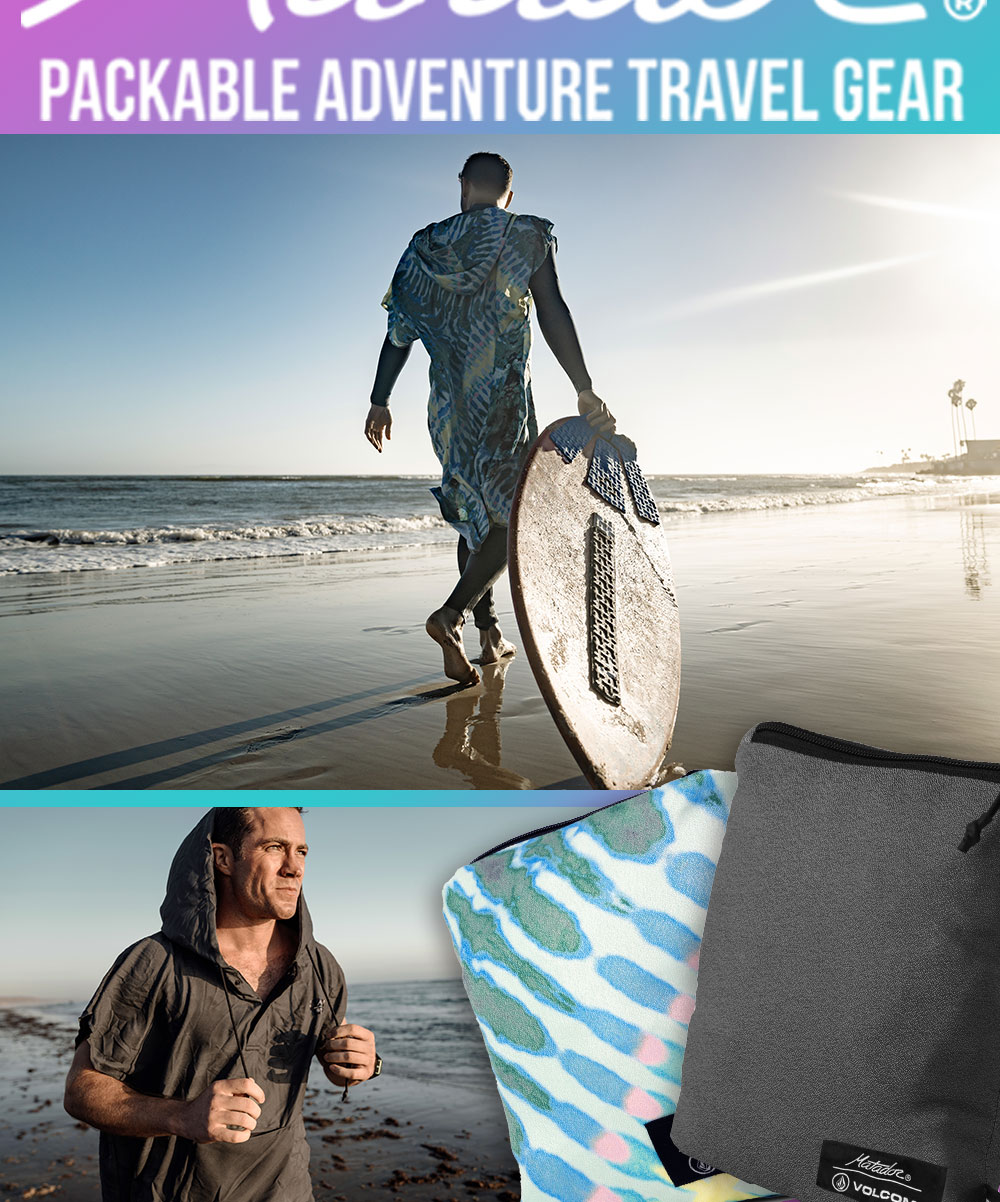 Matador x Volcom 鬥牛士 Packable Towel Poncho 便攜速乾毛巾衣