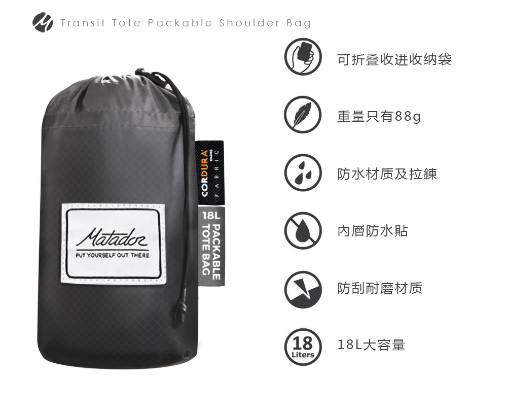 Matador 鬥牛士 Tote 防水摺疊托特包