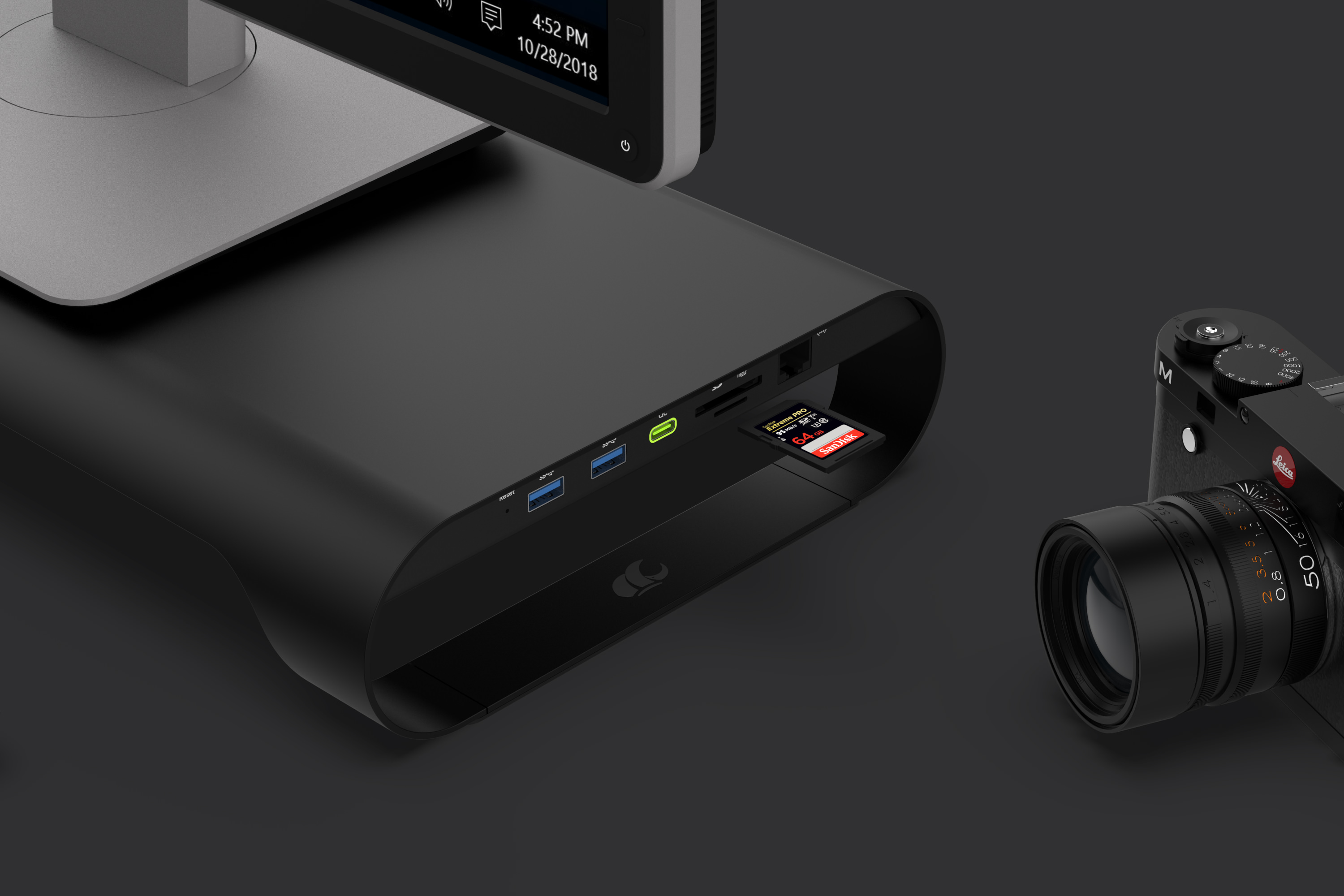 MONITORMATE Probase X USB3.0多功能擴充平台-黑