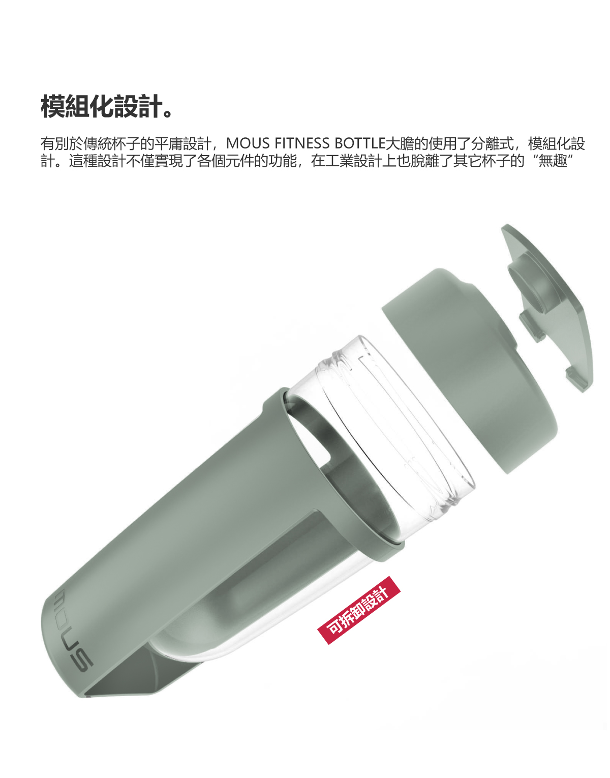 MOUS FITNESS bottle moss的部位爆炸圖