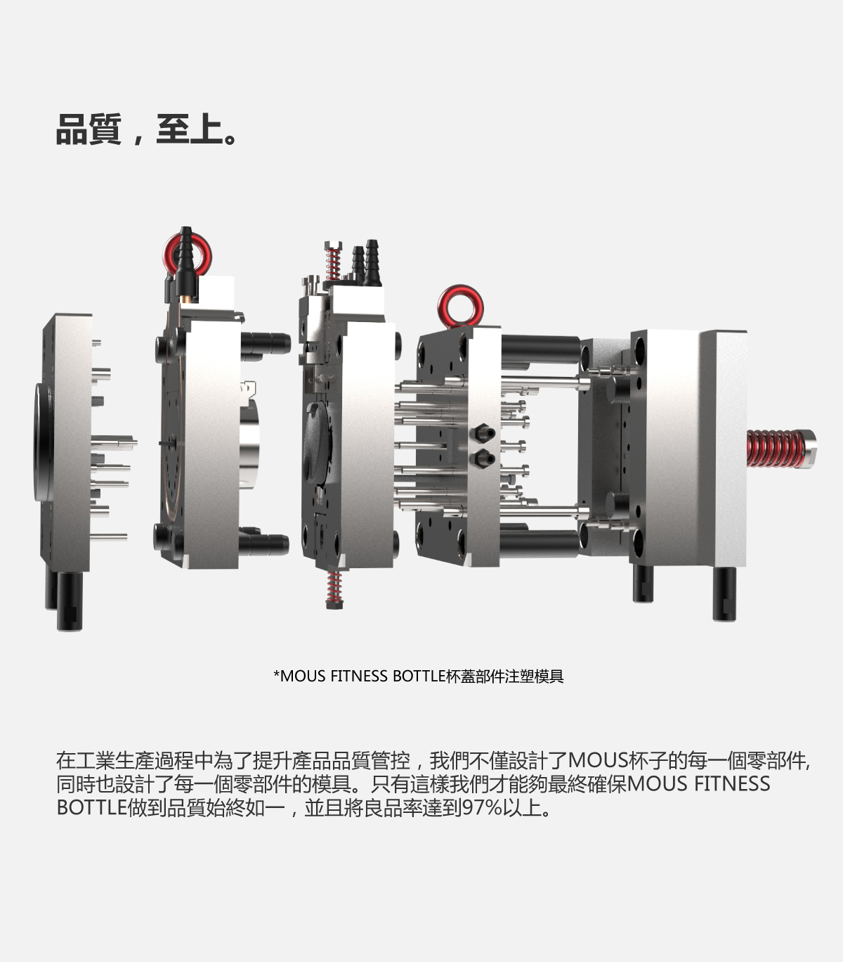 MOUS FITNESS bottle moss運動健身搖搖杯的射出模具圖