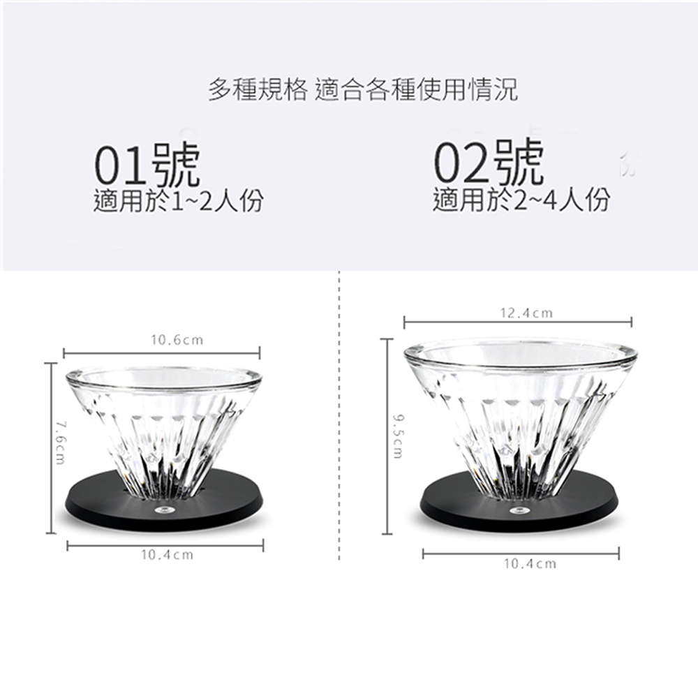 TIMEMORE泰摩水晶冰瞳手沖咖啡濾杯