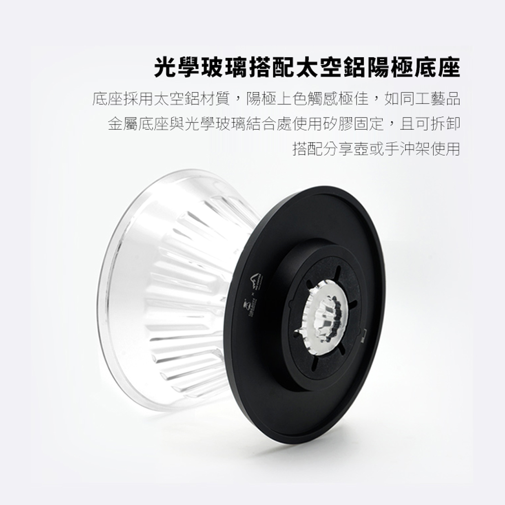 TIMEMORE泰摩水晶冰瞳手沖咖啡濾杯