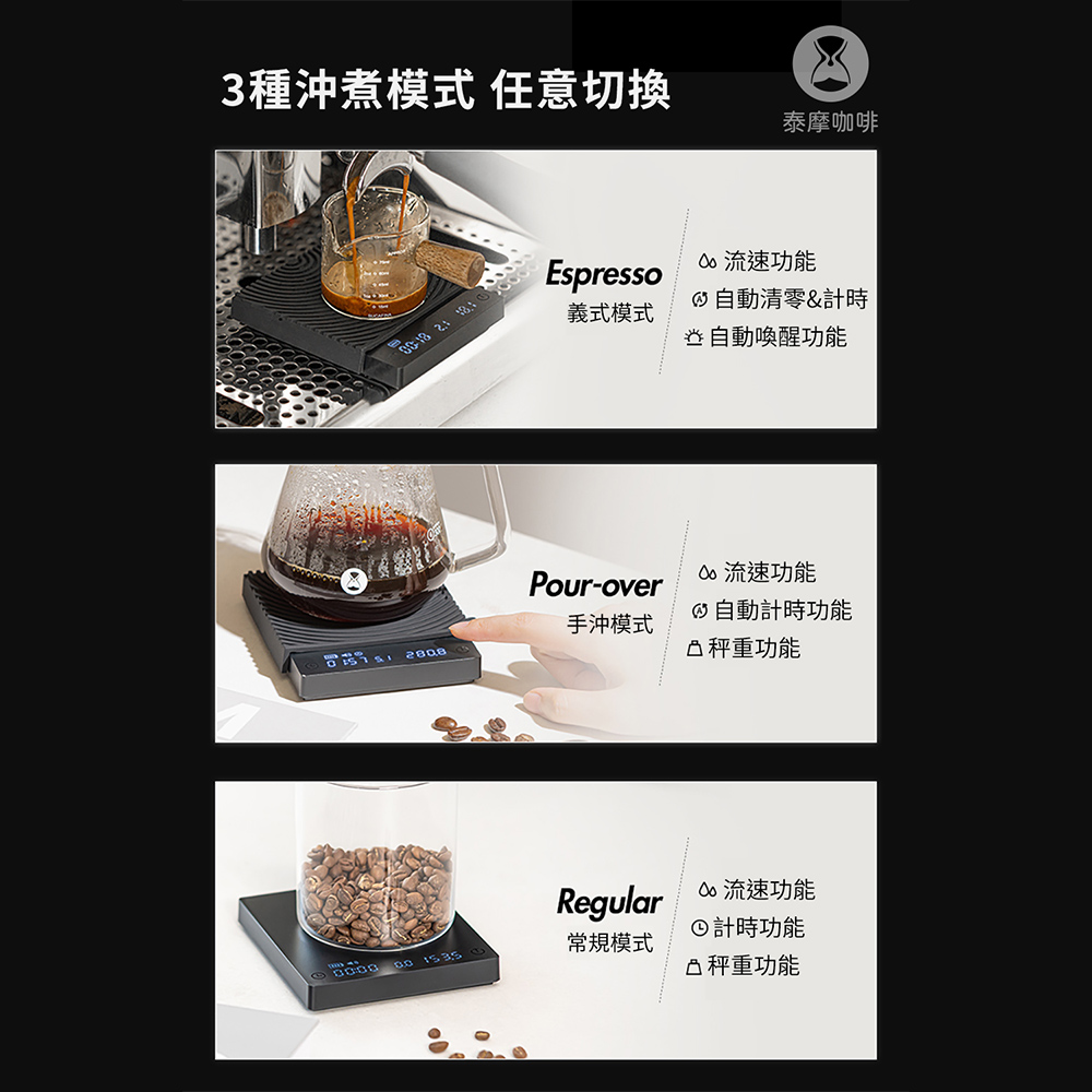 【TIMEMORE】ブラックミラー ミニ 台湾流速エディション コーヒー電子スケール (イタリアマニュアル ダブル) - コーヒードリッパー - プラスチック ブラック