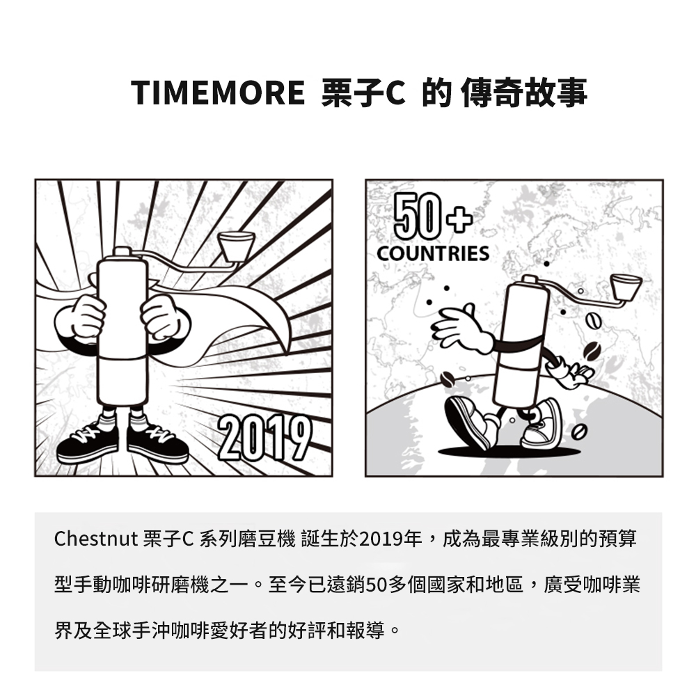 TIMEMORE泰摩栗子C3手搖磨豆機